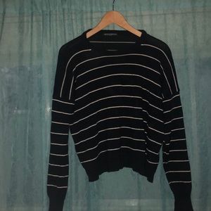 Brandy blue and white sweater